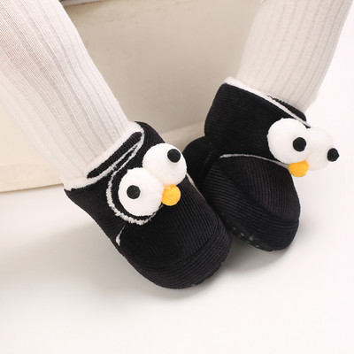 Classic BabyShoe BoyGirl Baby Cute Animal Face Casual Flat Sneaker First Baby Ankle Boot Βαμβακερά αντιολισθητικά Ζεστά μποτάκια χιονιού για περπάτημα