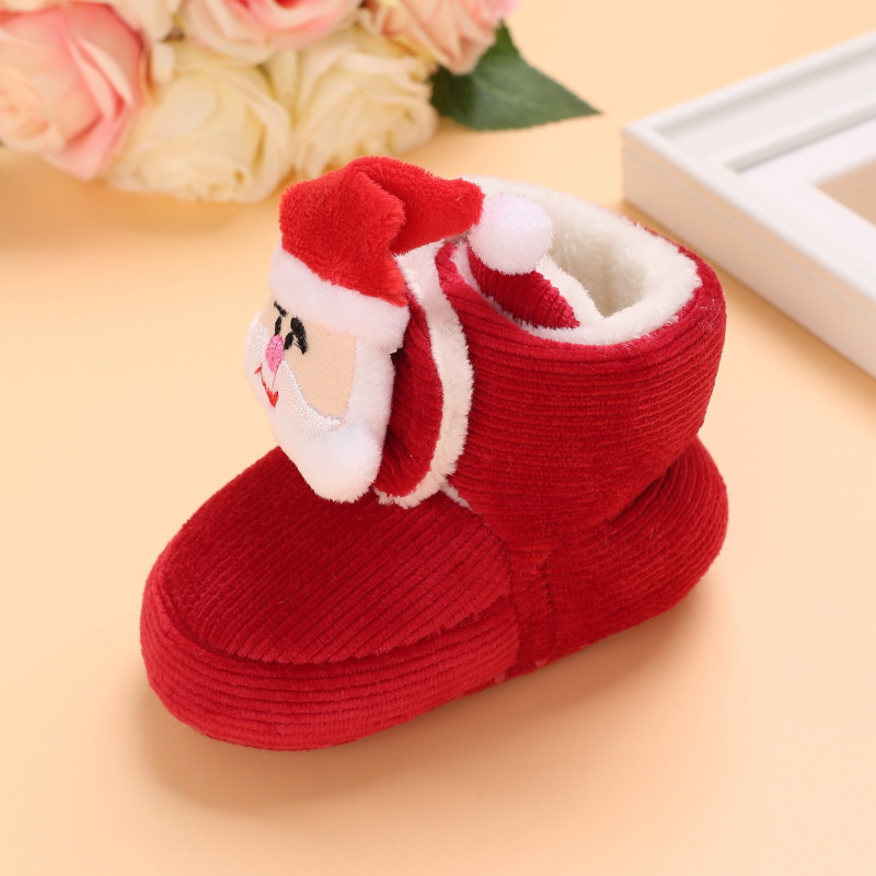Classic BabyShoe BoyGirl Baby Cute Animal Face Casual Flat Sneaker First Baby Ankle Boot Βαμβακερά αντιολισθητικά Ζεστά μποτάκια χιονιού για περπάτημα