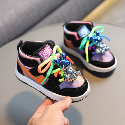 Pantofi pentru băieți „Și fete” Pantofi de bord înalt Pantofi de modă pentru copii