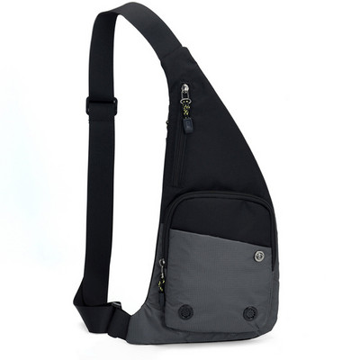 Geantă de umăr pentru bărbați, la modă, ocazională, pentru călătorii, sport, în aer liber, pachet Messenger Crossbody Sling pentru piept, pentru bărbați și femei