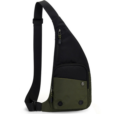 Geantă de umăr pentru bărbați, la modă, ocazională, pentru călătorii, sport, în aer liber, pachet Messenger Crossbody Sling pentru piept, pentru bărbați și femei