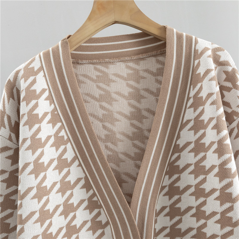 Dviejų dalių žiemos laisvalaikio kostiumai ilgomis rankovėmis megztas megztinis paltas + plačios kelnės moteriškos palaidos megztinių komplektai megztas sportinis kostiumas