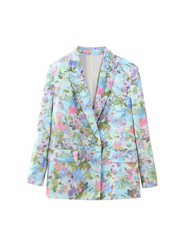 TELLHONEY naiste moekas esiosa kaherealine bleiser jakk elastne vöökoht laia säärega püksid, naiste vabaaja trükised, kaheosalised komplektid