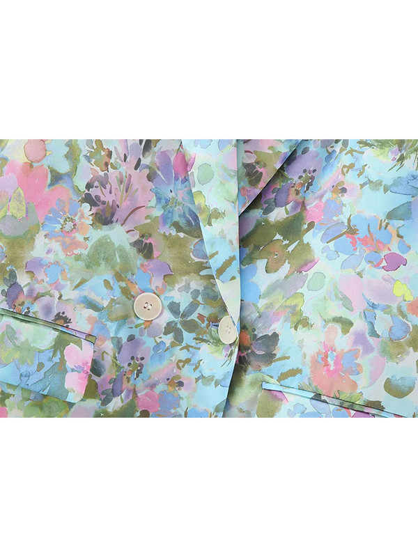 TELLHONEY naiste moekas esiosa kaherealine bleiser jakk elastne vöökoht laia säärega püksid, naiste vabaaja trükised, kaheosalised komplektid