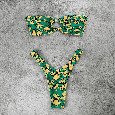 Mikro bikini Push Up Ženski kupaći kostimi 2023. Seksi ženski kupaći kostimi Brazilski bikini set Tange Biquini Kupaći kostimi Odjeća za plažu s printom