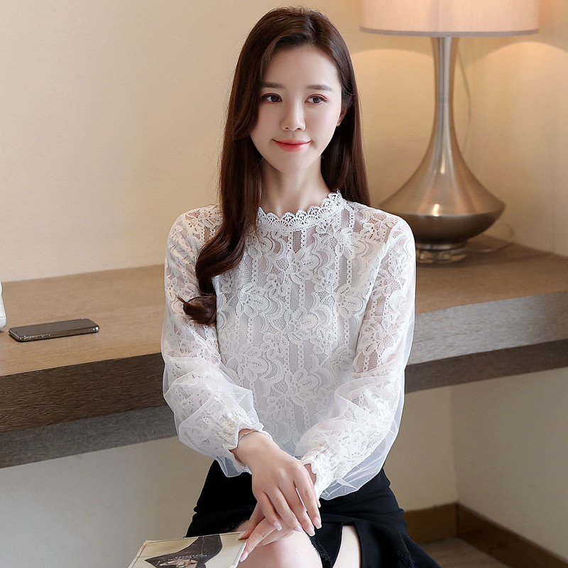 Univerzálna super rozprávková blúzka so sladkou čipkou a bielymi rukávmi s čipkou v westernovom štýle