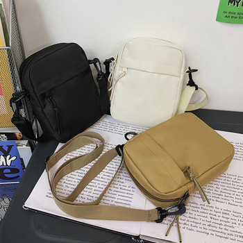 Καμβάς γυναικεία τσάντα χιαστί Trend 2023 Oxford Shoulder Handbag Κορεατική μονόχρωμη φοιτητική τσάντα τηλεφώνου Απλές τσάντες αγοραστών Τσαντάκι
