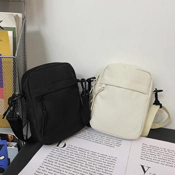 Платнена дамска чанта през рамо Trend 2023 Oxford Дамска чанта през рамо Корейска едноцветна студентска чанта за телефон Обикновени чанти за пазаруване Портмоне