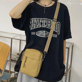 Платнена дамска чанта през рамо Trend 2023 Oxford Дамска чанта през рамо Корейска едноцветна студентска чанта за телефон Обикновени чанти за пазаруване Портмоне