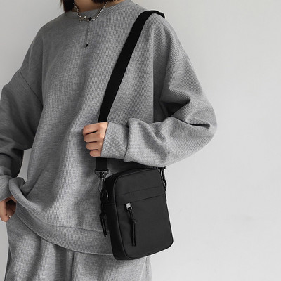 Καμβάς γυναικεία τσάντα χιαστί Trend 2023 Oxford Shoulder Handbag Κορεατική μονόχρωμη φοιτητική τσάντα τηλεφώνου Απλές τσάντες αγοραστών Τσαντάκι