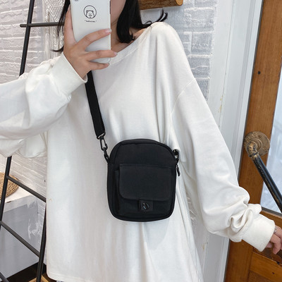 Καμβάς γυναικεία τσάντα χιαστί Trend 2023 Oxford Shoulder Handbag Κορεατική μονόχρωμη φοιτητική τσάντα τηλεφώνου Απλές τσάντες αγοραστών Τσαντάκι