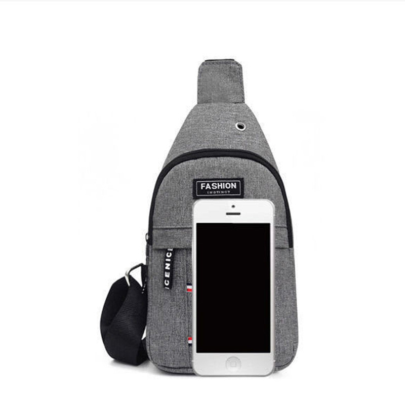 Uus meeste rinnakott Uus nailonist multifunktsionaalne Crossbody kott Moodne Korea mitmekülgne meeste ühe õlaga rinnakott