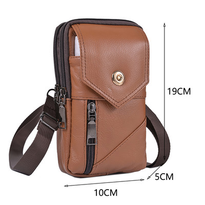 Vintage PU férfi kézitáska bőr crossbody táskák férfi több zsebes férfi válltáska cipzár, szilárd vízálló utazási üzletekhez