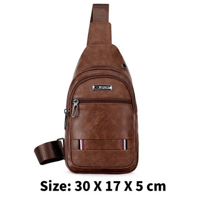 Vintage PU meeste käekott nahast ristkorpuse kotid meeste mitme taskuga meeste õlakott Tõmblukk, veekindel reisiäri jaoks