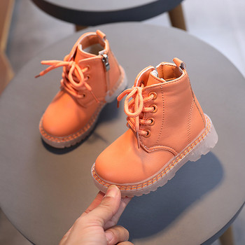 Παιδικές μπότες μόδας για κορίτσια Μπότες κίνησης με φερμουάρ Αγόρια Αθλητικά πάνινα παπούτσια με απαλό κάτω μέρος Baby Παιδικά μποτάκια 2022 Νέο Φθινόπωρο