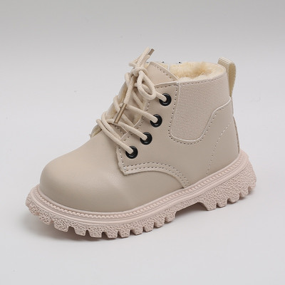 Moodsad sügistalvesaapad lastele Tüdrukutele Poistele PU-nahast lumesaapad Paksud soojad plüüsist vabaajajalatsid lastele