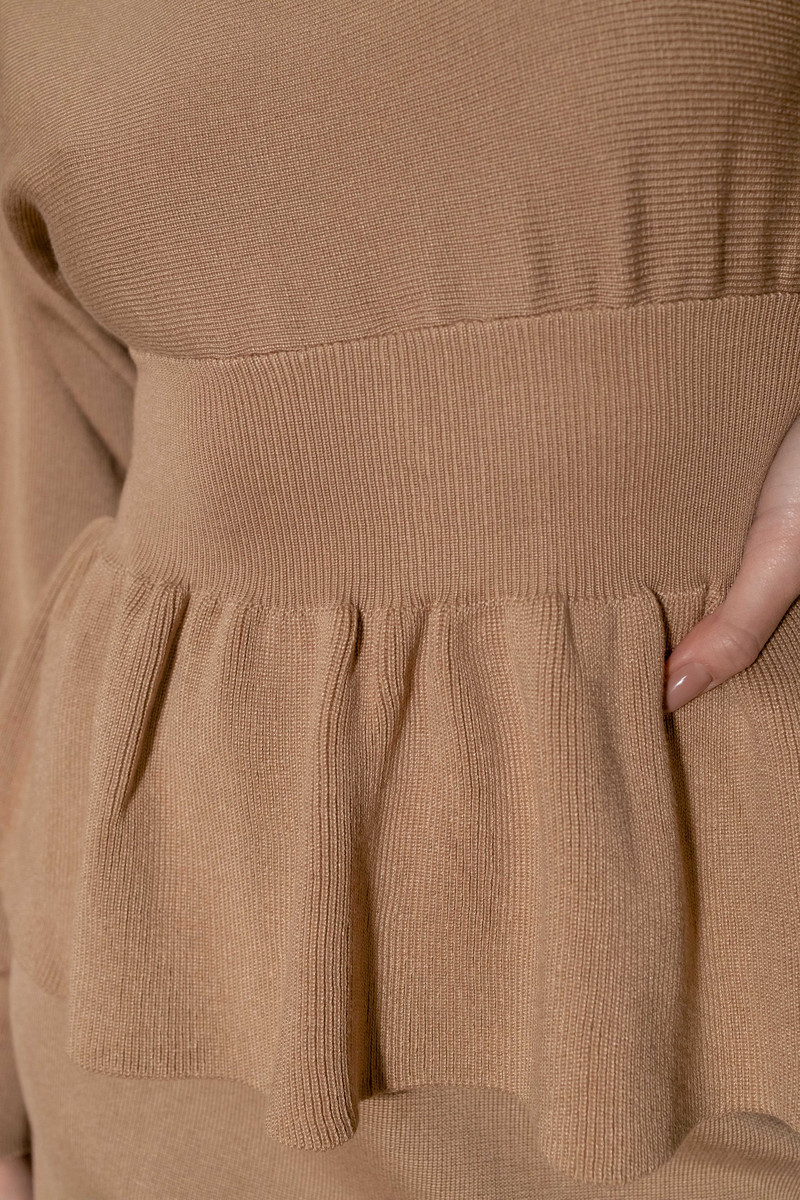 Kaheosaline kootud seelikukomplekt Naistele Kootud 2osaline seelik ja top komplekt Must valge Roosa Roheline pikkade varrukatega kleidid Sobiv komplekt Naistele