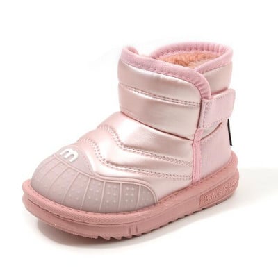 Laste lumesaapad Tüdrukutele Poistele Soojad plüüsist lumekingad 2023 Uus mood Lastele libisemiskindlad Printsessi nahast saapad Laste spordijalatsid