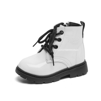 Νέα φθινοπωρινά χειμωνιάτικα παιδικά παπούτσια PU Δερμάτινα αδιάβροχα μποτάκια Παιδικά μποτάκια για το χιόνι Μάρκα κορίτσια για αγόρια μπότες μόδας Μόδα αθλητικά παπούτσια