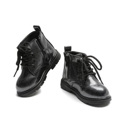 Uued sügistalvised lastejalatsid PU-nahast veekindlad saapad lastele lumesaapad brändi tüdrukud poisid moesaapad moetossud