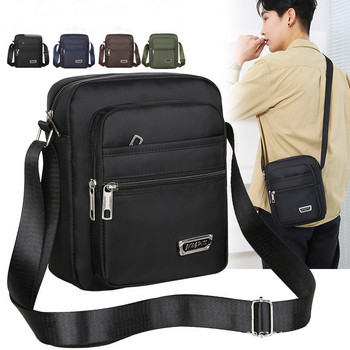 2023 Чисто нови мъжки чанти през рамо Мъжки найлонови чанти за през рамо Чанти за момчета Мъжки чанти за пътуване Ежедневни големи чанти Сиво