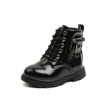 Zapatos Niña Kid Boot 2023 Есенни PU кожени къси ботуши за момче Британски момичешки ботуши Ботуши на платформа Модни ботуши до глезена Детски обувки Botines