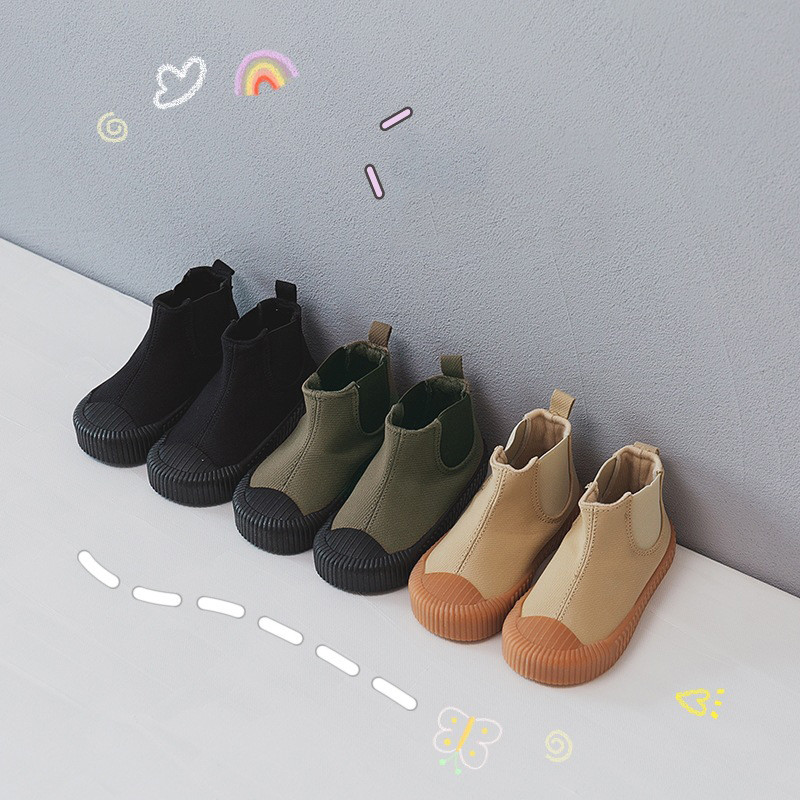 Παιδικά ψηλοτάπητα παπούτσια από καμβά μωρά χαριτωμένα μπισκότα Μπότες για κορίτσια Μόδα λεοπάρ τύπωμα Κοντές μπότες Αγόρια Ζεστά στρατεύματα πράσινα βαμβακερά παπούτσια