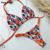 Para Praia Moda Biquini Feminino Halter Micro Bikini 2023 Costum de baie Tanga Femei Costum de baie Bandage Costum de baie brazilian
