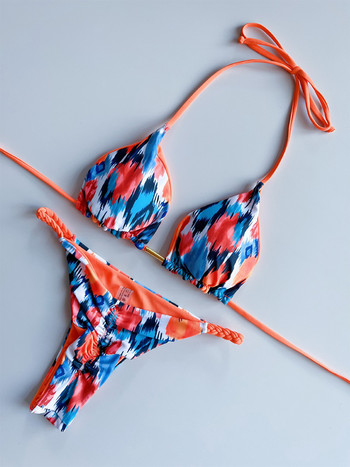 Para Praia Moda Biquini Feminino Halter Micro Bikini 2023 Γυναικείο στρινγκ Γυναικείο μαγιό Επίδεσμος Brazilian μαγιό