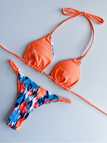 Para Praia Moda Biquini Feminino Halter Micro Bikini 2023 Γυναικείο στρινγκ Γυναικείο μαγιό Επίδεσμος Brazilian μαγιό