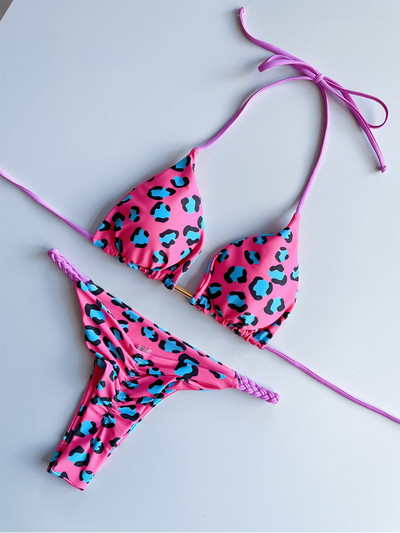 Para Praia Moda Biquini Feminino Halter Micro Bikini 2023 Costum de baie Tanga Femei Costum de baie Bandage Costum de baie brazilian