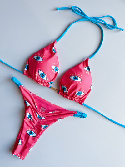 Para Praia Moda Biquini Feminino Halter Micro Bikini 2023 Costum de baie Tanga Femei Costum de baie Bandage Costum de baie brazilian