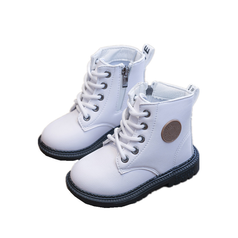 Dječje kratke čizme Four Seasons, dječaci, djevojčice, meke kožne čizme, modne vodootporne tople dječje čizme za snijeg