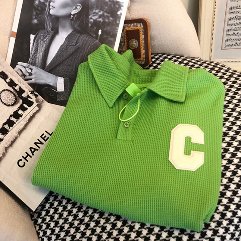 Gmiixder Green Waffle Ležerno sportsko odijelo Muška ženska Ženska prevelika trenerka Ljetna majica kratkih rukava i kratke hlače Dvodijelni set