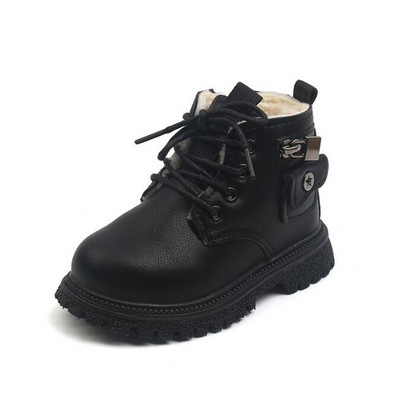 Jesen/zima 2023. Nove jednostruke čizme u engleskom stilu za djevojčice Martin čizme za dječake Dječje modne kratke čizme s patentnim zatvaračem sa strane Single Boo