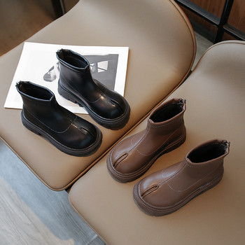 2023 Νέες απλές κοντές μπότες για κορίτσια Ευέλικτα μαλακά παιδικά μοδάτα μπότες Chelsea Παιδικά παπούτσια για αγόρια Casual στυλ Βρετανίας 21-36
