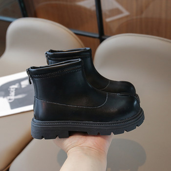 2023 Νέες απλές κοντές μπότες για κορίτσια Ευέλικτα μαλακά παιδικά μοδάτα μπότες Chelsea Παιδικά παπούτσια για αγόρια Casual στυλ Βρετανίας 21-36