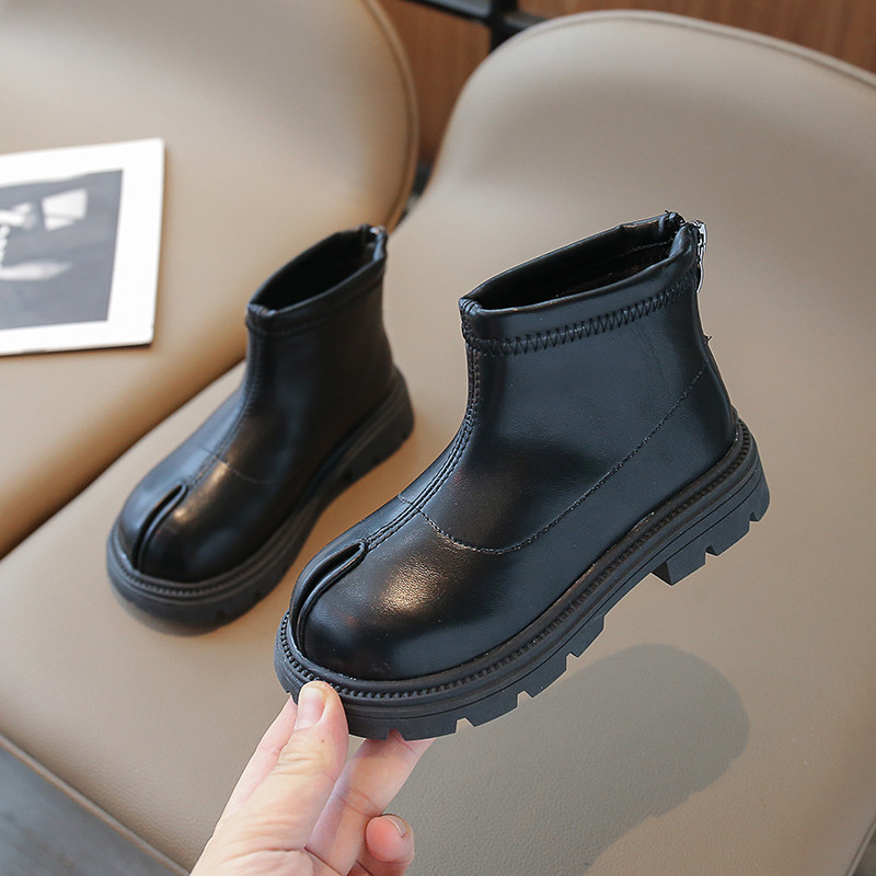 2023 Νέες απλές κοντές μπότες για κορίτσια Ευέλικτα μαλακά παιδικά μοδάτα μπότες Chelsea Παιδικά παπούτσια για αγόρια Casual στυλ Βρετανίας 21-36