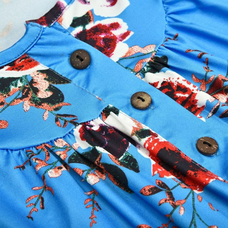 5 stilova Nove ženske ležerne košulje s V-izrezom i cvjetnim gumbima s naborima, široki kratki rukavi, majice veličine S-XXL Modne ženske ljetne bluze