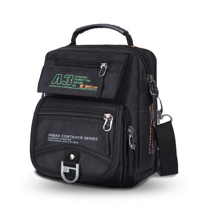 Taktička muška kurirska najlonska torba za vanjske prilike, vojna višenamjenska putna torba, vodootporna, telefon, na rame, vojni džepovi preko tijela 3705