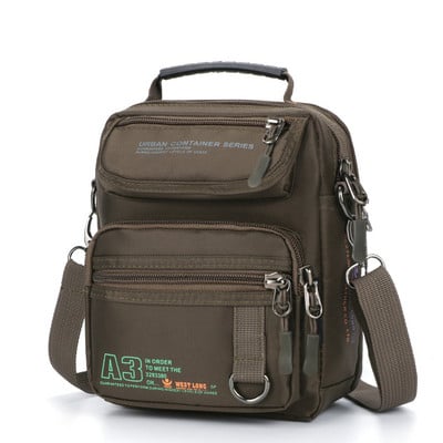 Taktička muška kurirska najlonska torba za vanjske prilike, vojna višenamjenska putna torba, vodootporna, telefon, na rame, vojni džepovi preko tijela 3705