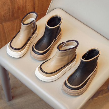 Παιδικά κοντές μπότες για αγόρια Μπότες βρετανικού στυλ Χειμερινό φθινόπωρο για κορίτσια Μόδα ψηλές μπότες Παιδικά Αντιολισθητικά, αντιολισθητικά παπούτσια casual