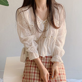 Καλοκαιρινό κούφιο 2021 πουκάμισο με λαιμόκοψη με V λαιμόκοψη με μπλούζα ώμου Harajuku πουκάμισο Γυναικεία μπλουζάκια και μπλούζες φράουλα