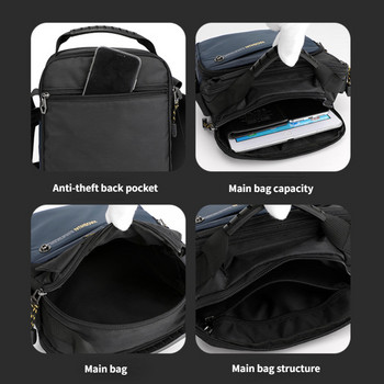 SUUTOOP Мъжка многофункционална чанта през рамо Ежедневна чанта Messenger Чанта за спорт на открито Пътуване Cross body Pack Дамска чанта за мъже, жени, жени