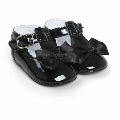 Baby Girl PU nahast kingad vastsündinule väikelapse kroon vibu printsessi kingad Pehme tallaga jalatsid Esimesed jalutajad, ilusad kingad