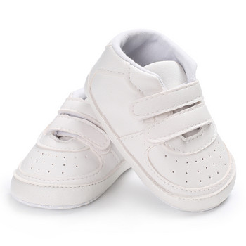 Toddler first Walker Бебешки обувки Момчета Момичета Класически спортни меко дъно PU кожени многоцветни бебешки чехли ежедневни обувки
