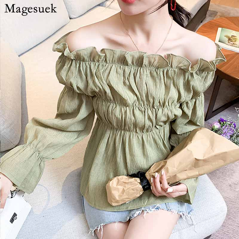 Módne blúzky s dlhým rukávom a rozdeleným výstrihom v kórejskom štýle, voľné, dámske, jeseň 2020, nová, univerzálna dámska košeľa 10664