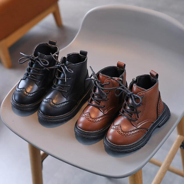 Dječje čizme za djevojčice Cipele za dječake Jesen Zima Kožne čizme za bebe Modne cipele za snijeg za malu djecu Tople zimske čizme za snijeg