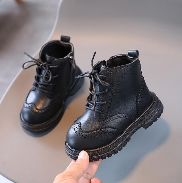 Dječje čizme za djevojčice Cipele za dječake Jesen Zima Kožne čizme za bebe Modne cipele za snijeg za malu djecu Tople zimske čizme za snijeg