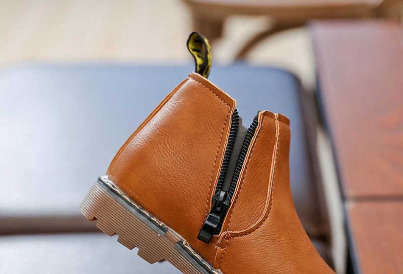 Ρετρό παιδικές μπότες ιππασίας Άνοιξη Φθινόπωρο Μποτάκια Μόδα Παιδικά Κορίτσια Casual Παπούτσια Κορυφαίας ποιότητας Αγόρια Δερμάτινα μωρά